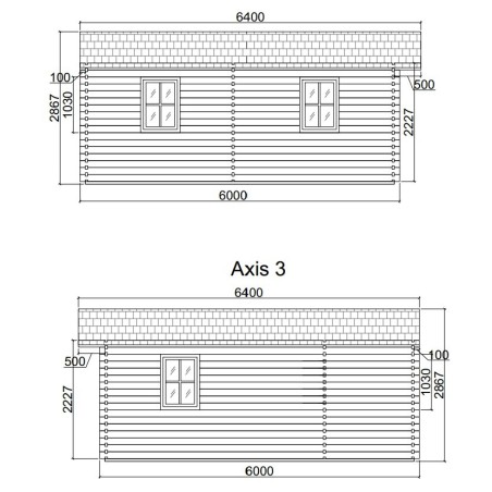 CASA DE MADERA "JULIA 5x6