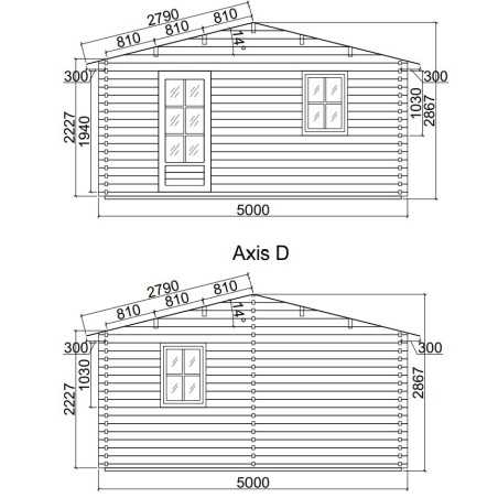 CASA DE MADERA "JULIA 5x6