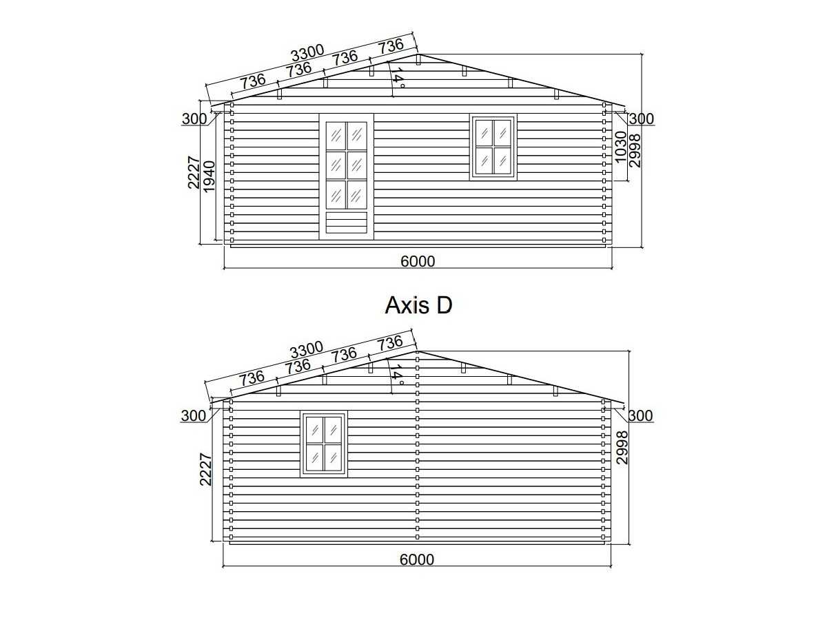 Casa de madera  "JULIA 6 , 36 m2  " 