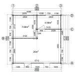 Casa de madera  "JULIA 6 , 36 m2  " 