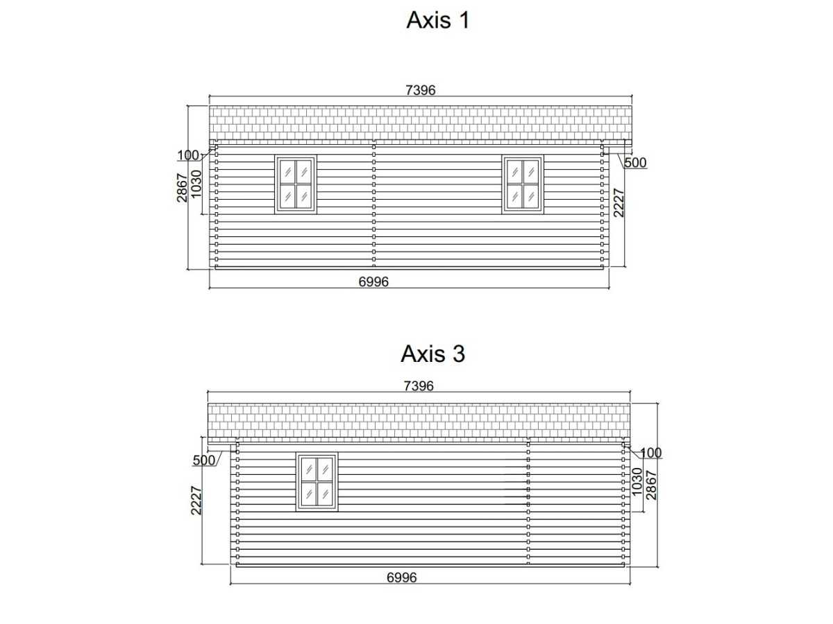 Casa de madera "JULIA 5x7 , 35 m2 " 