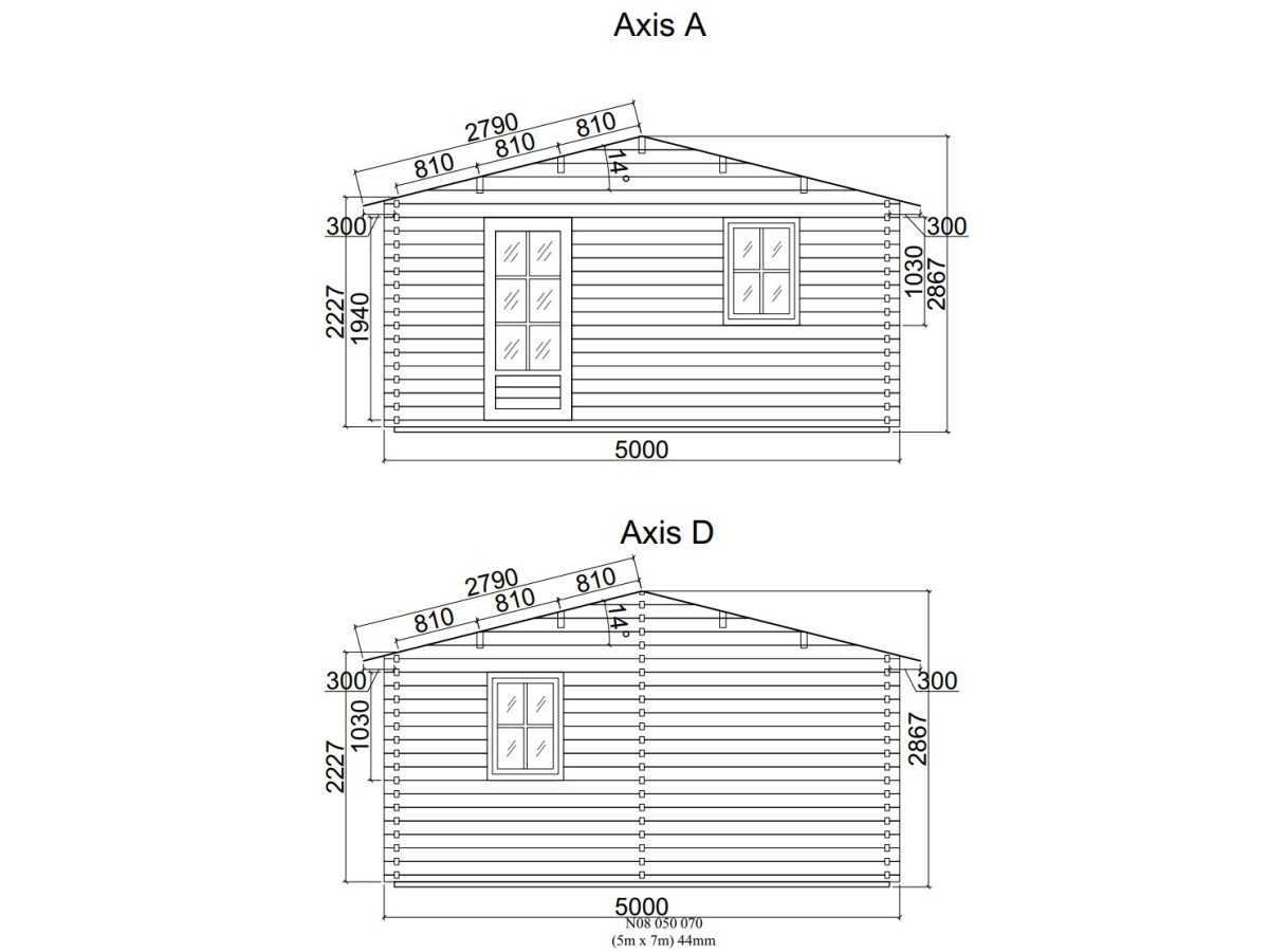 Casa de madera "JULIA 5x7 , 35 m2 " 