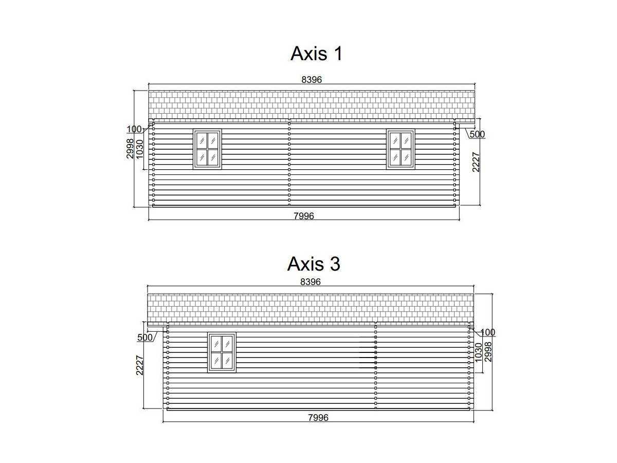 Casa de madera  "JULIA 6x8 , 48 m2  " 