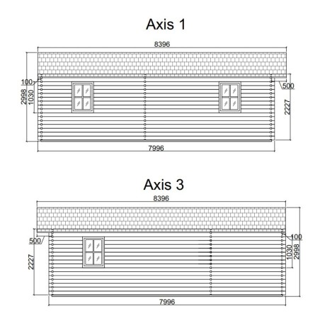 Casa de madera "JULIA 6x8 , 48 m2 " 