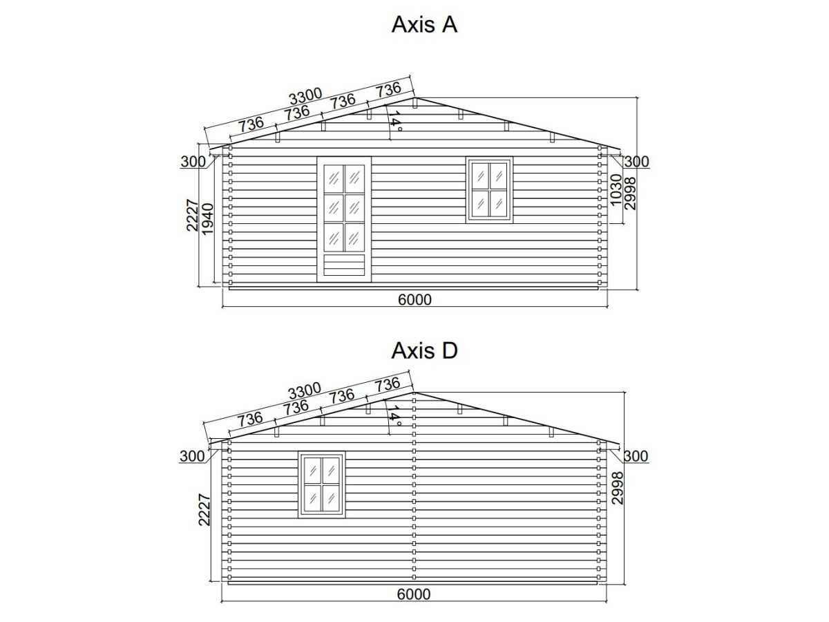 Casa de madera  "JULIA 6x8 , 48 m2  " 