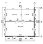 Casa de madera  "BERTA 6x6 , 36 m2  " 