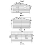 Casa de madera  "BERTA  5x6 , 30 m2  " 