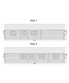 CASA DE MADERA  "SINTRA , 116 m2 " - 44 mm