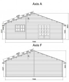 CASA DE MADERA  "SINTRA , 116 m2 " - 44 mm