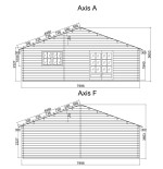 CASA DE MADERA  "SINTRA , 116 m2 " - 44 mm