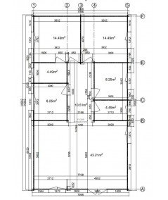 CASA DE MADERA  "SINTRA , 116 m2 " - 44 mm