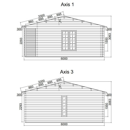 Casa de jardin  "EVORA 8X6 , 48 m2  " 