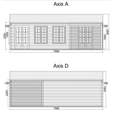 Casa de jardin  "EVORA 8X6 , 48 m2  " 