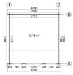 CASETA DE JARDIN "NIKA  4X4"