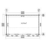 CASETA DE JARDIN "NIKA  5X3"