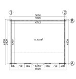 CASETA DE JARDIN "NIKA  5X4"