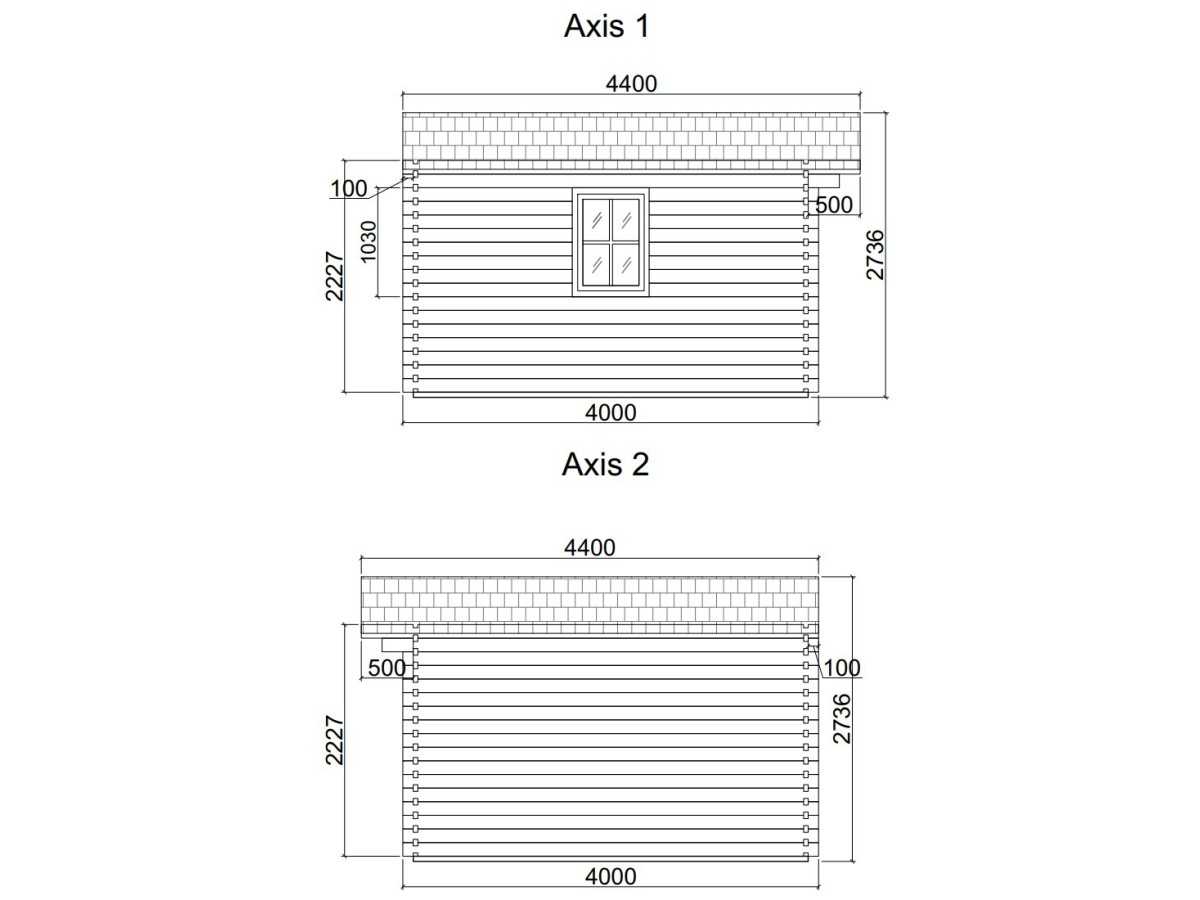 CASETA DE MADERA  LDA 4X4 , 44 mm