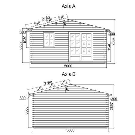 Caseta de jardin LIDA 5x6