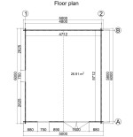 Caseta de jardin LIDA 5x6