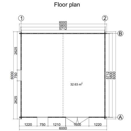 Caseta de jardin LIDA 6x6