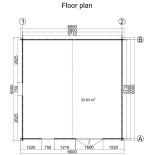 Caseta de jardin LIDA 6x6