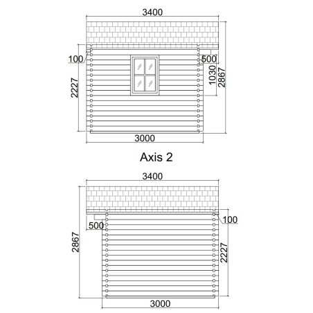 CASETA DE MADERA   LIDA 5X3 , 44 mm