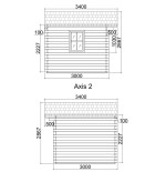 CASETA DE MADERA   LIDA 5X3 , 44 mm
