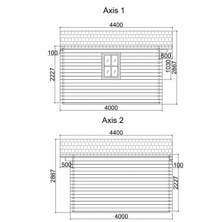 Caseta de jardin LIDA 5x4