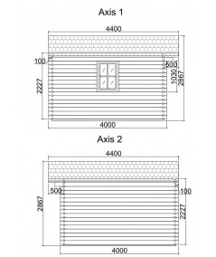 Caseta de jardin LIDA 5x4