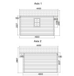 Caseta de jardin LIDA 5x4