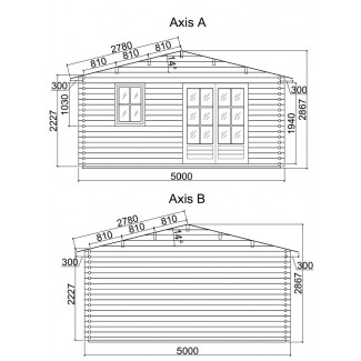 Caseta de jardin LIDA 5x4