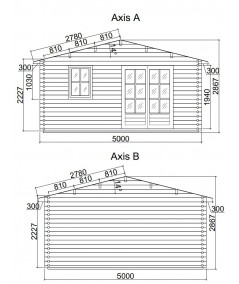 Caseta de jardin LIDA 5x4