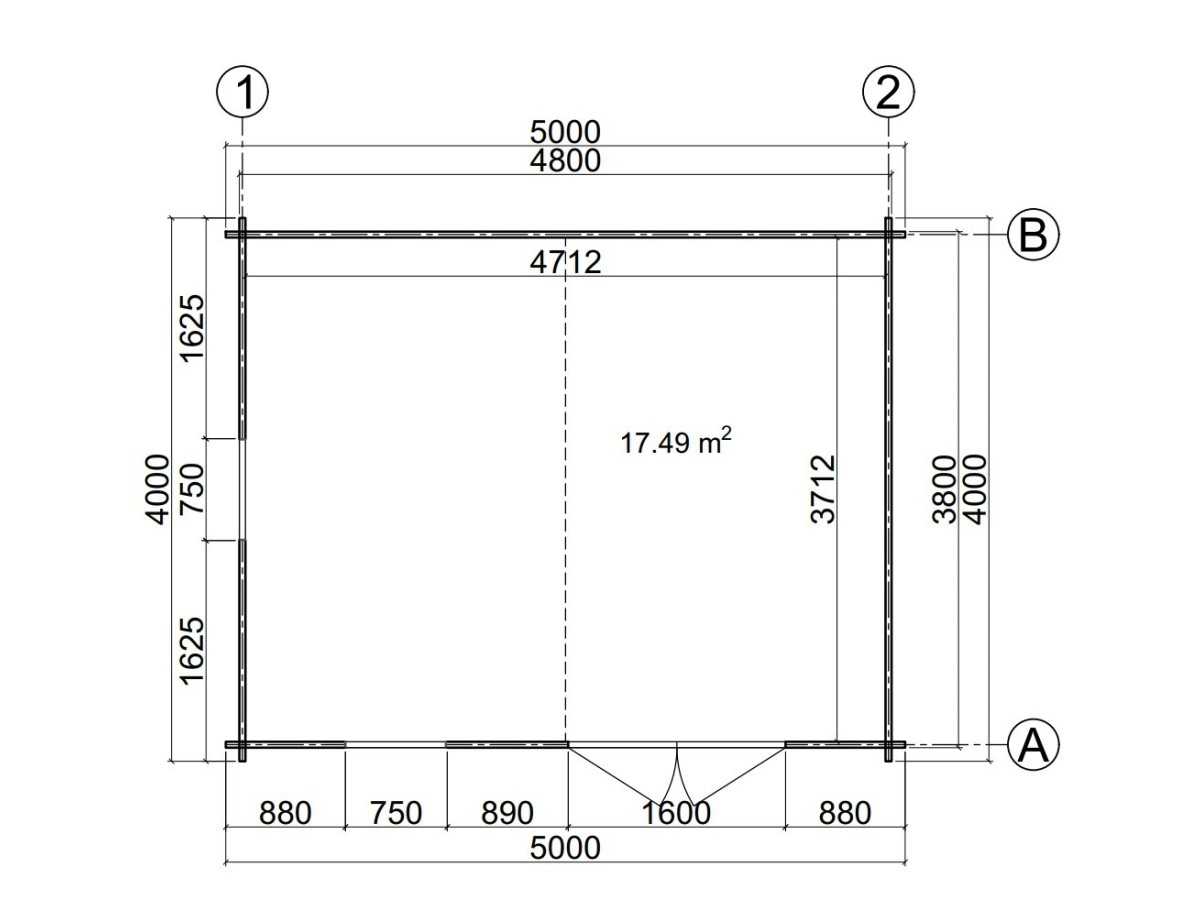Caseta de jardin LIDA 5x4
