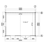 Caseta de jardin LIDA 5x4