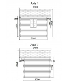 Caseta de jardin LIDA 6x3