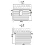 Caseta de jardin LIDA 6x3