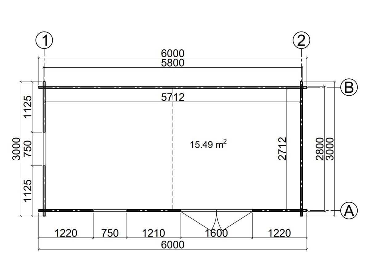 Caseta de jardin LIDA 6x3