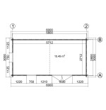 Caseta de jardin LIDA 6x3