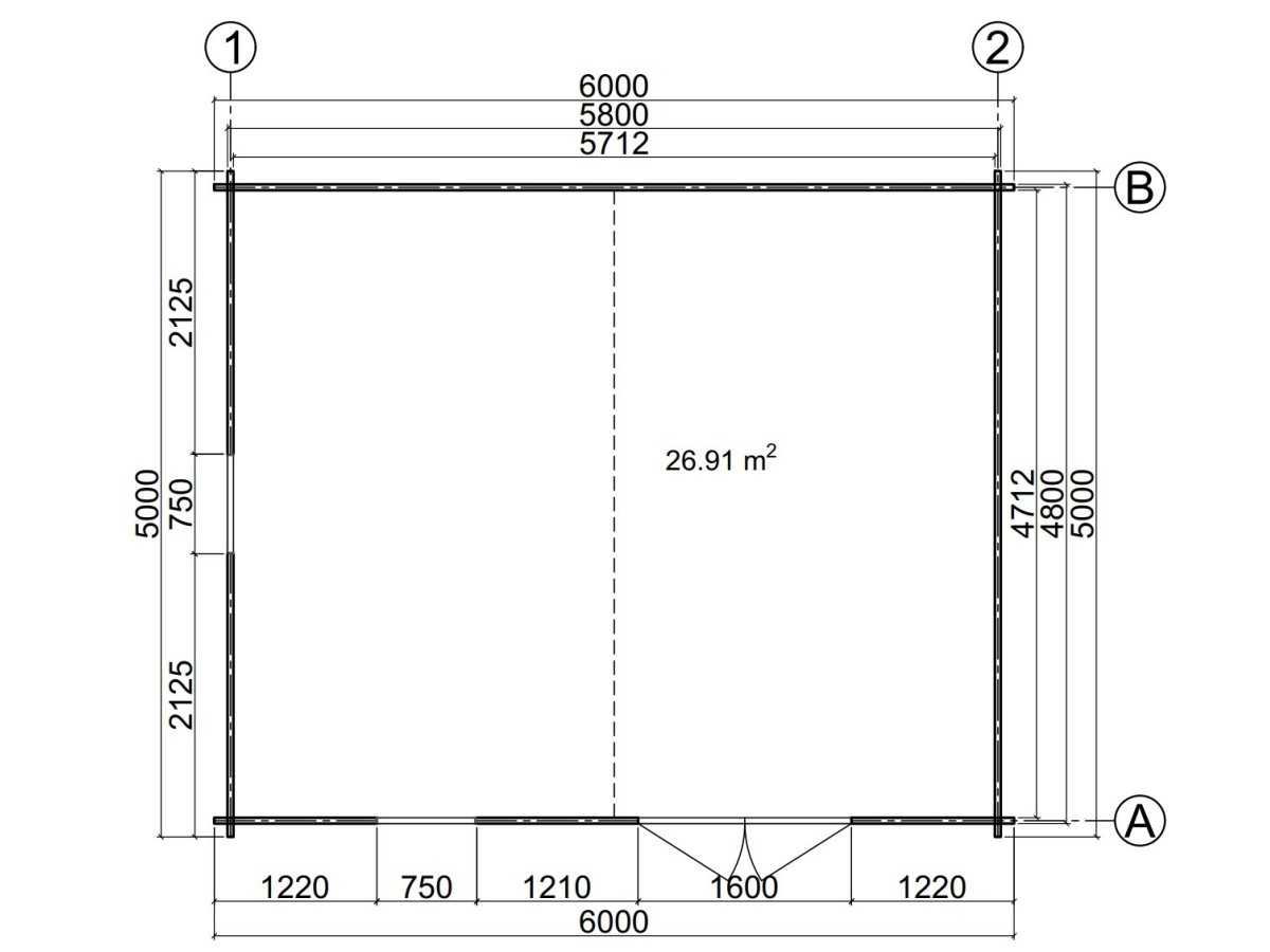Caseta de jardin LIDA 6X5