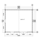 Caseta de jardin LIDA 6X5