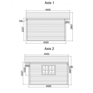 Caseta de jardín ALTEA 5x4