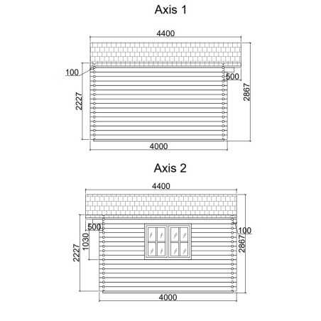 Caseta de jardín ALTEA 5x4