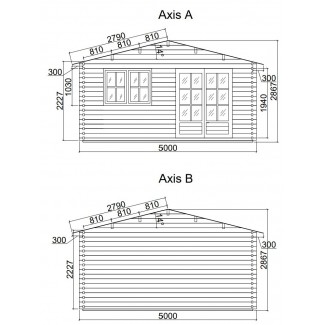 Caseta de jardín ALTEA 5x4