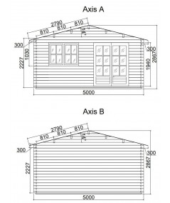 Caseta de jardín ALTEA 5x4