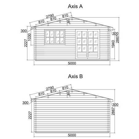 Caseta de jardín ALTEA 5x4