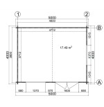 Caseta de jardín ALTEA 5x4