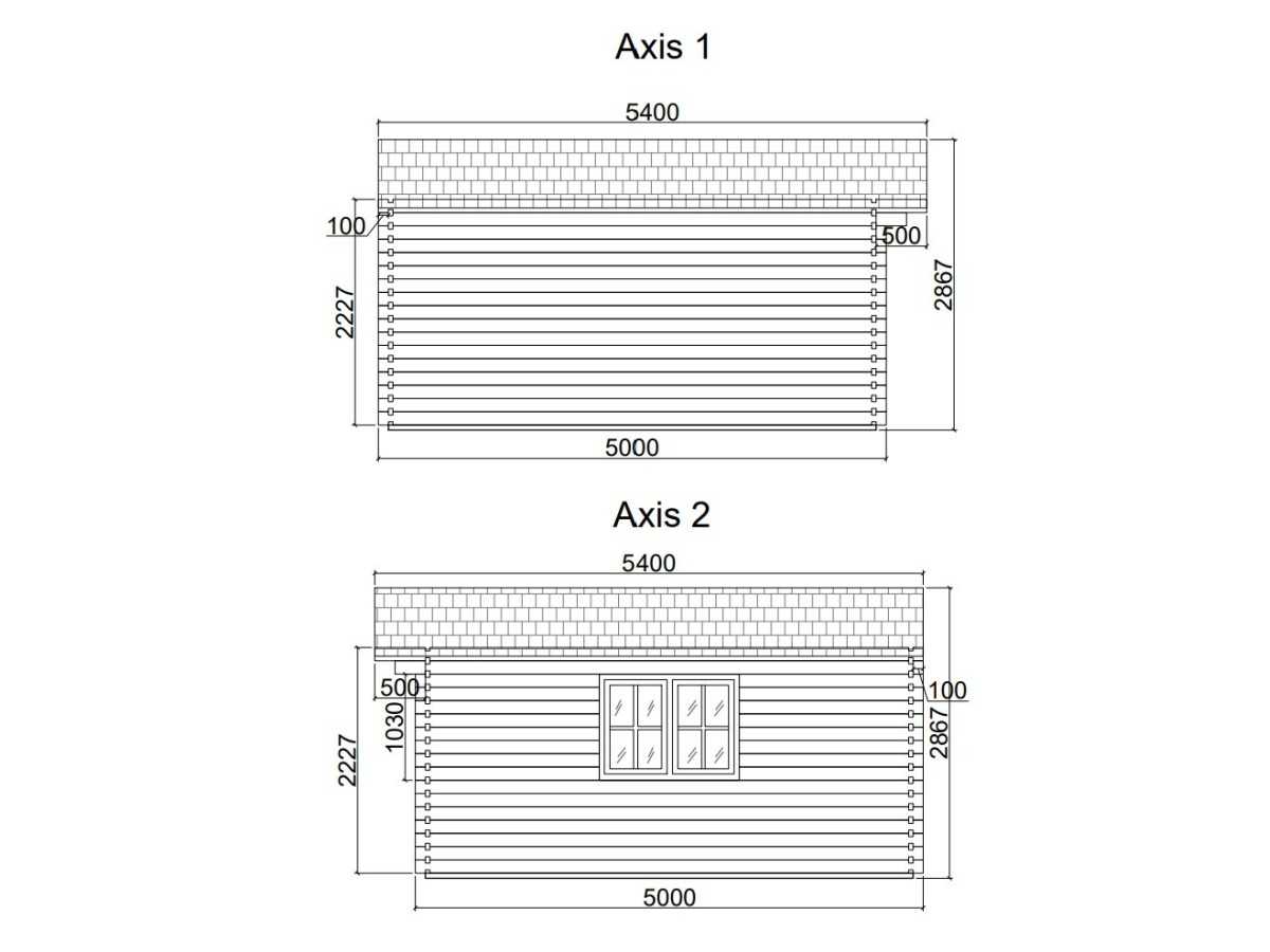 Caseta de jardin ALTEA 5x5 m , 44 mm 