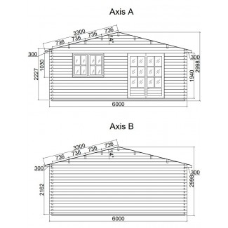 Caseta de jardín ALTEA 6X5 