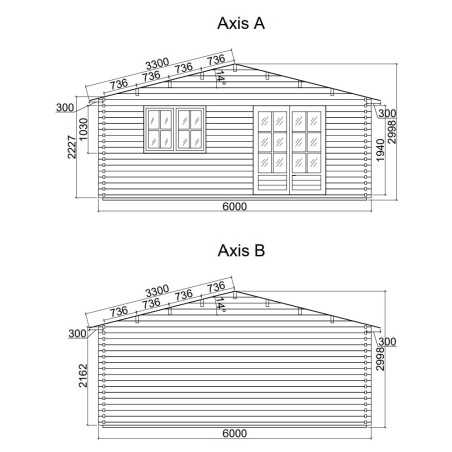 Caseta de jardín ALTEA 6X5 