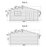 Caseta de jardín ALTEA 6X5 